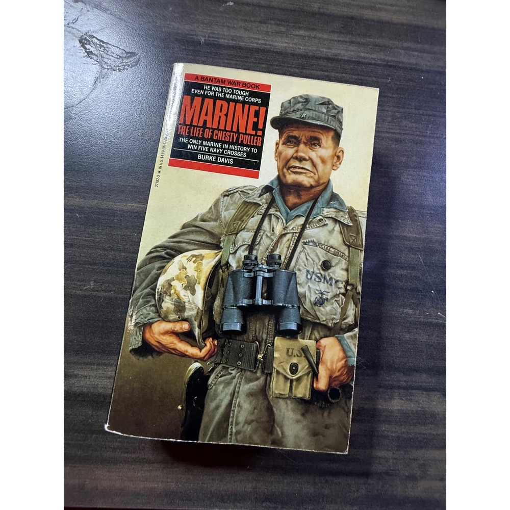 Marine! The Life of Chesty Puller by Burke Davis Bantam War Book Paperback